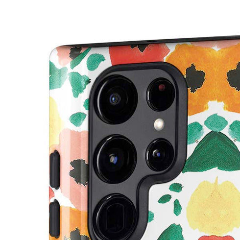 Bouffants and Broken Hearts Geometric Flowers Galaxy S25 Ultra Impact Case